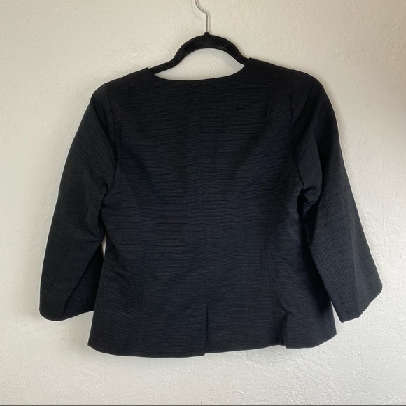 Eileen Fisher black blazer jacket XS Textured - Picture 2 of 6